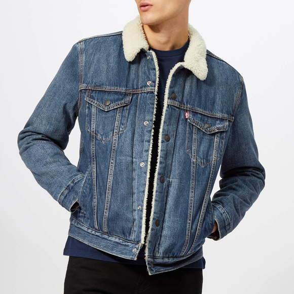 Levi's Other - Levi's Trucker Sherpa Lined Denim Jean Jacket
